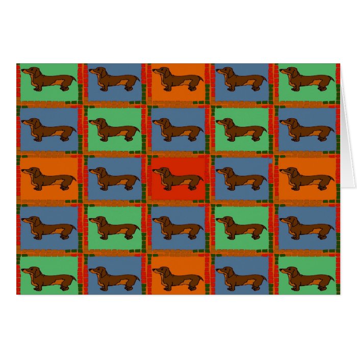 Dachshund Quilt Cards