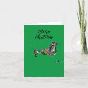 Dachshund R Holiday Card