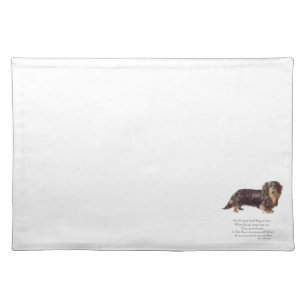 Dachshund Rainbow Bridge Cloth Placemat