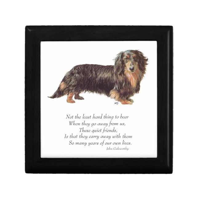 Dachshund Rainbow Bridge Gift Box (Front)