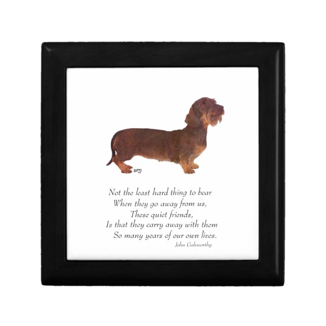 Dachshund Rainbow Bridge Gift Box (Front)