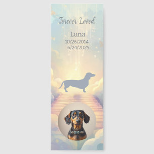 Dachshund Rainbow Bridge Memorial Bookmark Custom