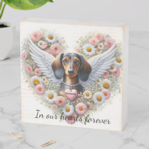 Dachshund Remembrance  Wooden Box Sign