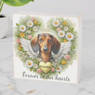 Dachshund Remembrance Wooden Box Sign