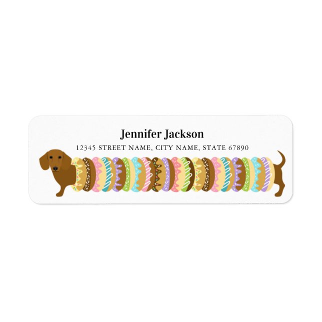 Dachshund Return Address Labels (Front)