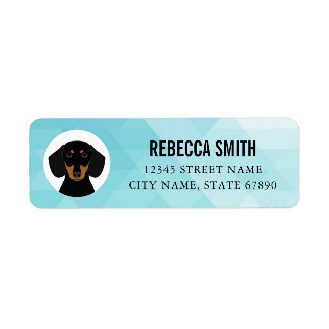 Dachshund Return Address Labels (Front)