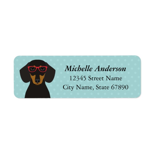 Dachshund Return Address Labels (Front)