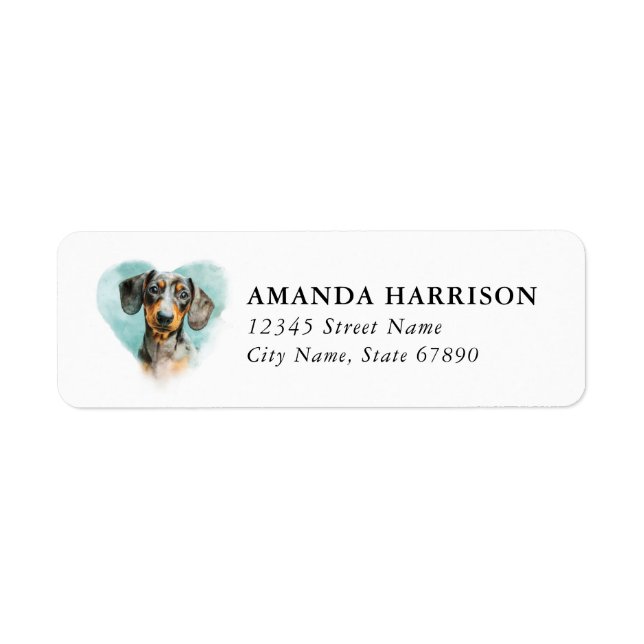 Dachshund Return Address Labels (Front)