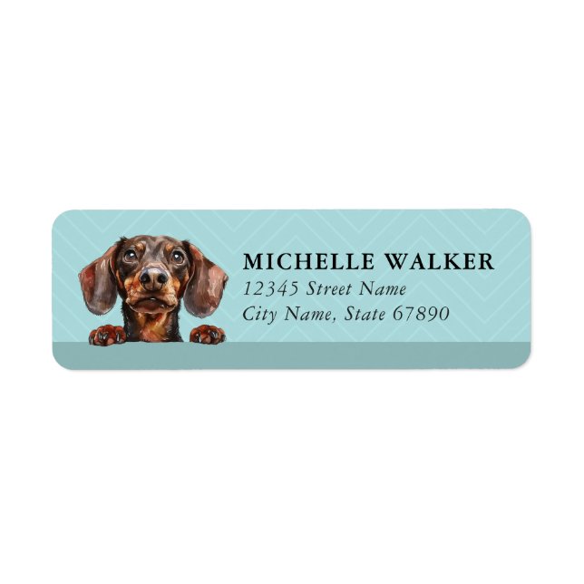 Dachshund Return Address Labels (Front)