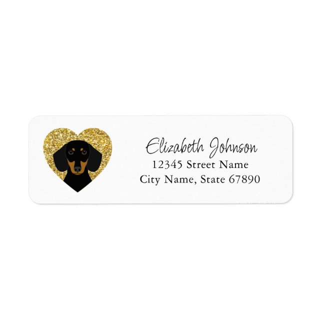 Dachshund Return Address Labels (Front)