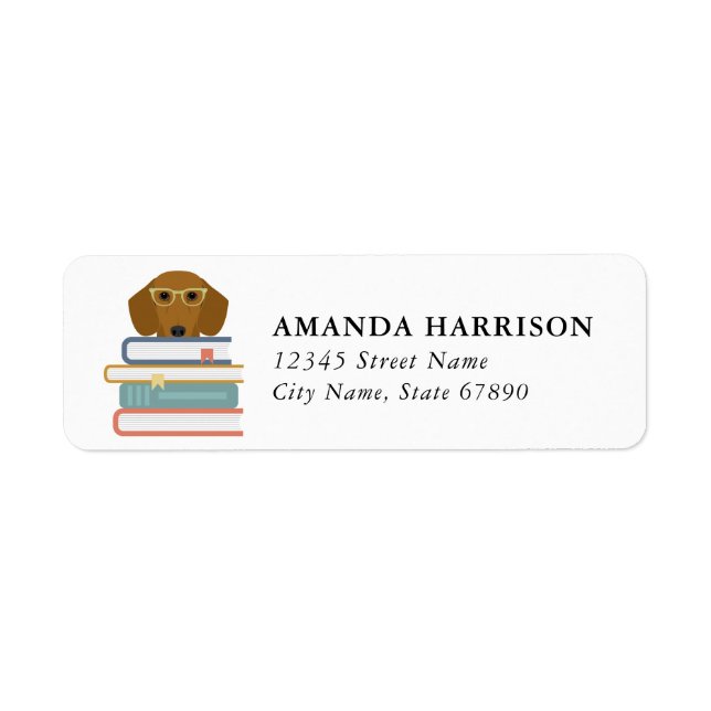 Dachshund Return Address Labels (Front)
