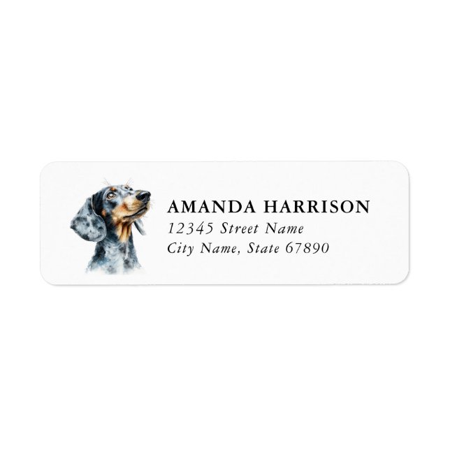 Dachshund Return Address Labels (Front)