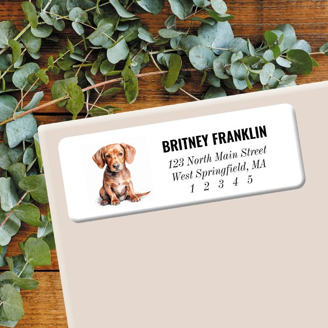 Dachshund Return Address Labels (Creator Uploaded)