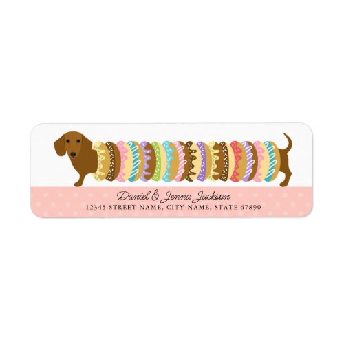 Dachshund Return Address Labels