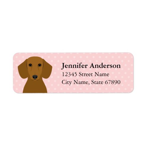 Dachshund Return Address Labels