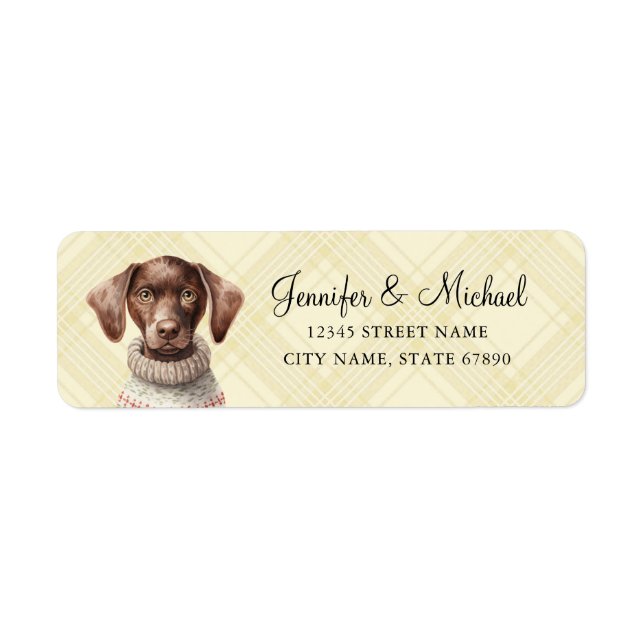 Dachshund Return Address Labels (Front)