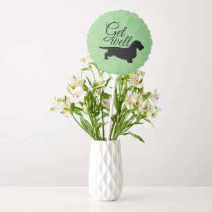 Dachshund Rough Hair - Silhouette 1 Balloon