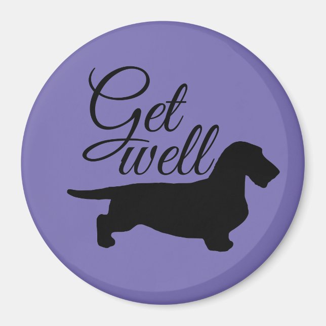 Dachshund Rough Hair - Silhouette 1 Magnet (Front)