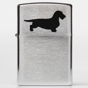 Dachshund Rough Hair - Silhouette 1 Zippo Lighter