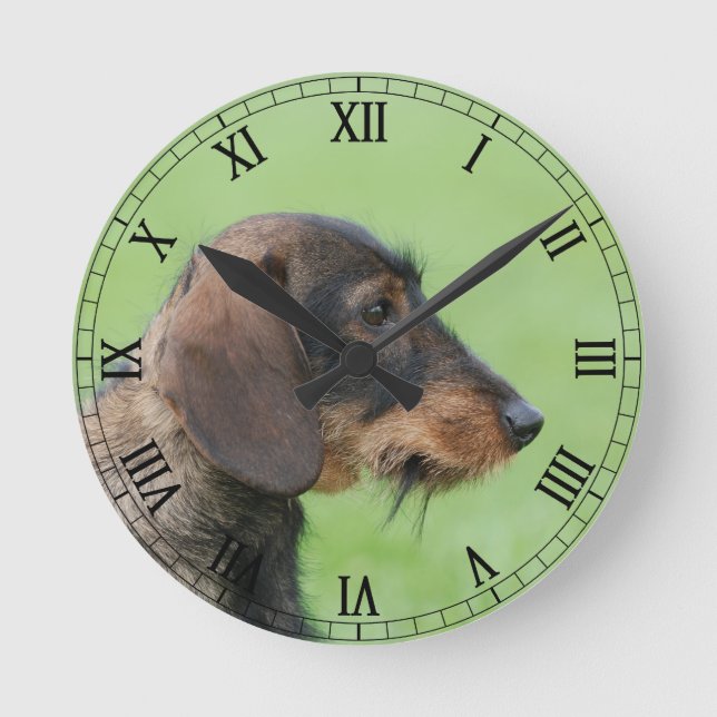 Dachshund Round Clock (Front)