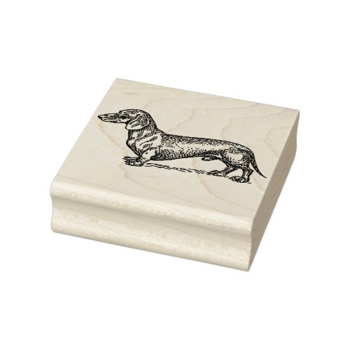 Dachshund Rubber Stamp