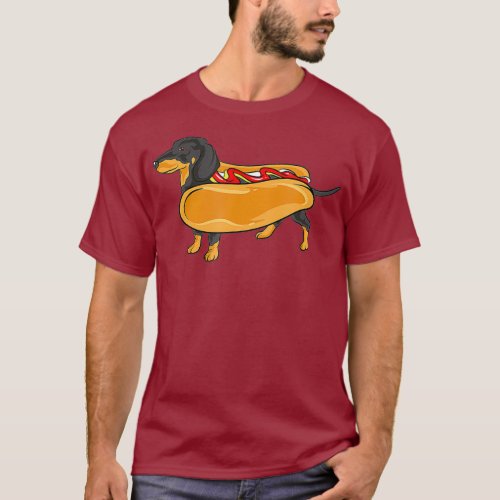 Dachshund s Hot Weiner Dog T_Shirt