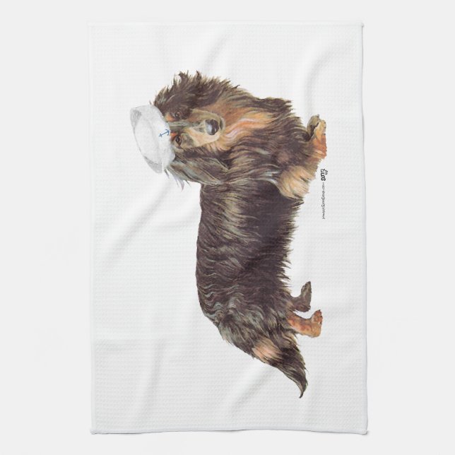 Dachshund Sailor Towel (Vertical)