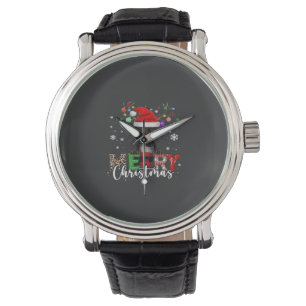 Dachshund Santa Dog Merry Christmas Oversized T-Sh Watch