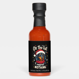 Dachshund Santa On The Naughty List Dachshund Chri Hot Sauces