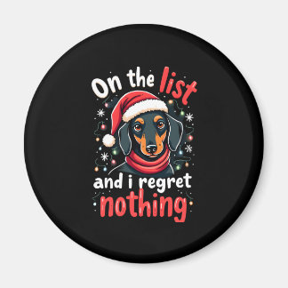 Dachshund Santa On The Naughty List Dachshund Chri Magnet