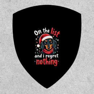 Dachshund Santa On The Naughty List Dachshund Chri Patch