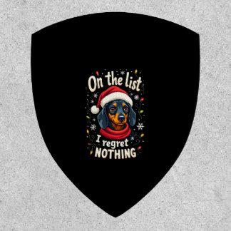 Dachshund Santa On The Naughty List Dachshund Chri Patch
