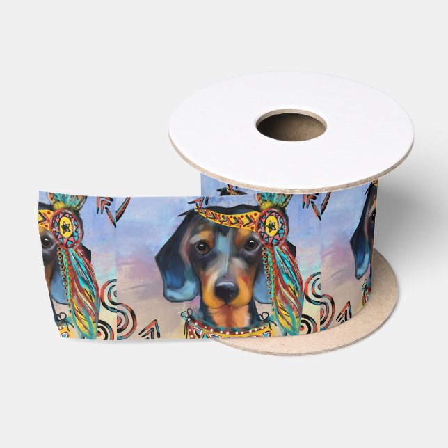 DACHSHUND   SATIN RIBBON (Spool)