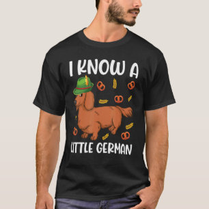 Dachshund Sausage Bavarian Lederhosen I Know A Lit T-Shirt