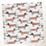 Dachshund Sausage Dog<br><div class="desc">Cute little Dachshund sausage or wiener dogs in woolly knitwear. Perfect for dog lovers and dog walkers.</div>
