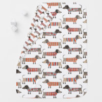 Sausage dog best sale baby blanket