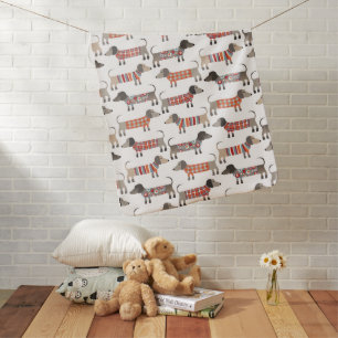 Dachshund Sausage Dog Baby Blanket