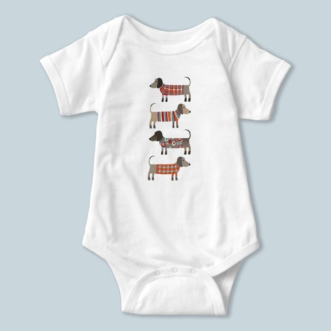 Dachshund Sausage Dog Baby Bodysuit (Creator Uploaded)