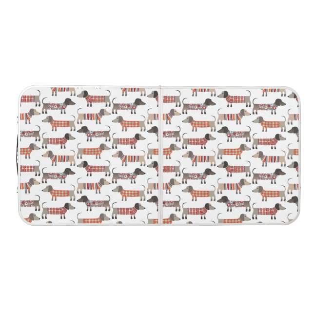 Dachshund Sausage Dog Beer Pong Table (Top)