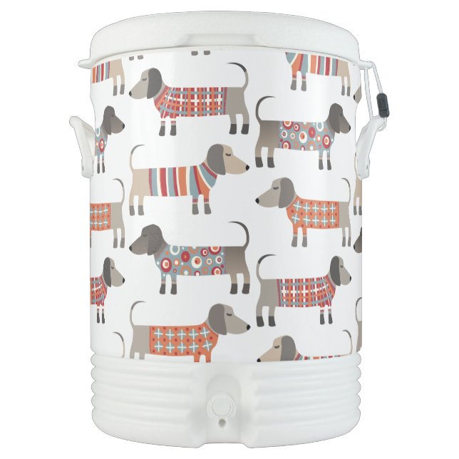 Dachshund Sausage Dog Beverage Cooler (Front)