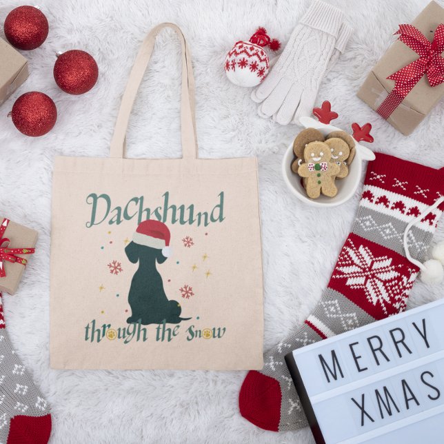 Dachshund Sausage Dog Canvas Tote Bag, Doxie Bag (Dachshund Sausage Dog Canvas Tote Bag, Doxie Bag)