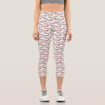 Dachshund Sausage Dog Capri Leggings<br><div class="desc">Cute little Dachshund sausage or wiener dogs in woolly knitwear. Perfect for dog lovers and dog walkers.  Original art by Nic Squirrell.</div>