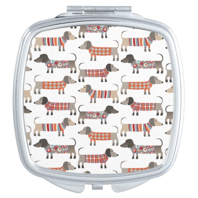 Dachshund Sausage Dog Compact Mirror (Front)