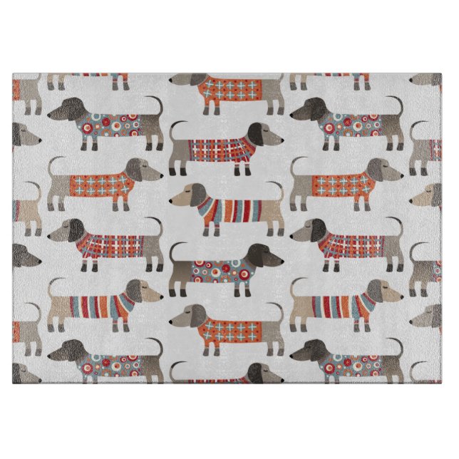 Dachshund Sausage Dog Cutting Board (Front)
