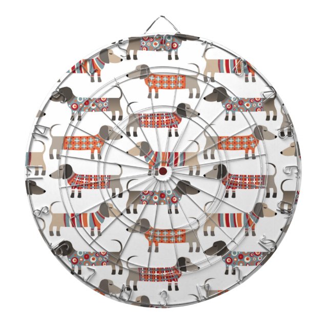 Dachshund Sausage Dog Dart Board (Front)