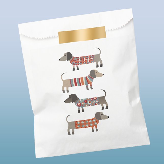 Dachshund Sausage Dog Favor Bag (Dachshund Wiener Sausage Dog fun favor bag)