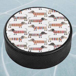 Dachshund Sausage Dog Hockey Puck