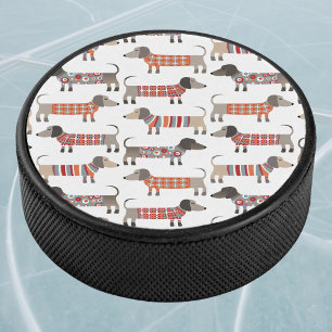 Dachshund Sausage Dog Hockey Puck