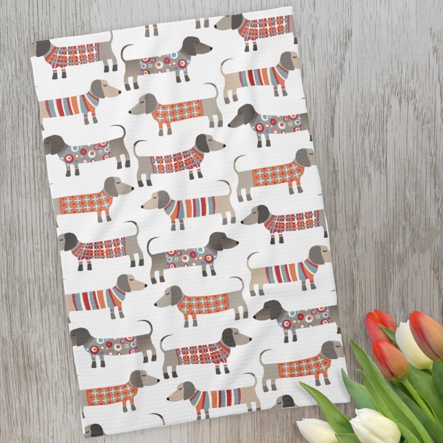 Dachshund Sausage Dog Kitchen Towel (Creator Uploaded)