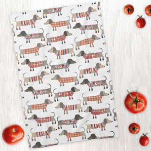 Dachshund Sausage Dog Kitchen Towel